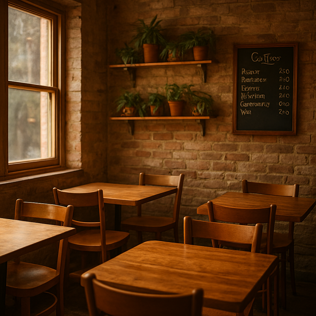 The warm, welcoming interior of Sugarbaby Espresso café in Mascot